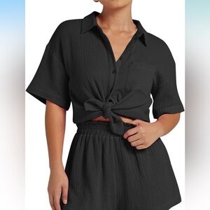 Flygon top 
Cotton
Large 
Closure type Button up